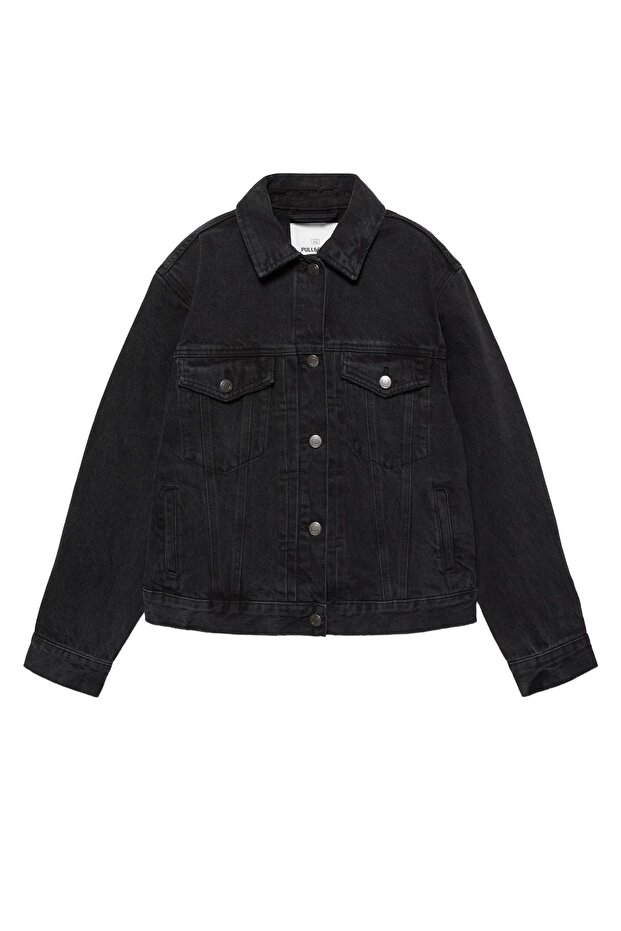 Denim trucker ceket - 4