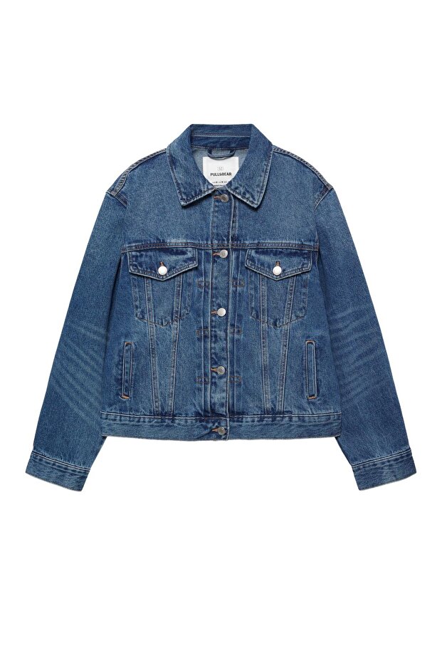 Denim trucker ceket - 4