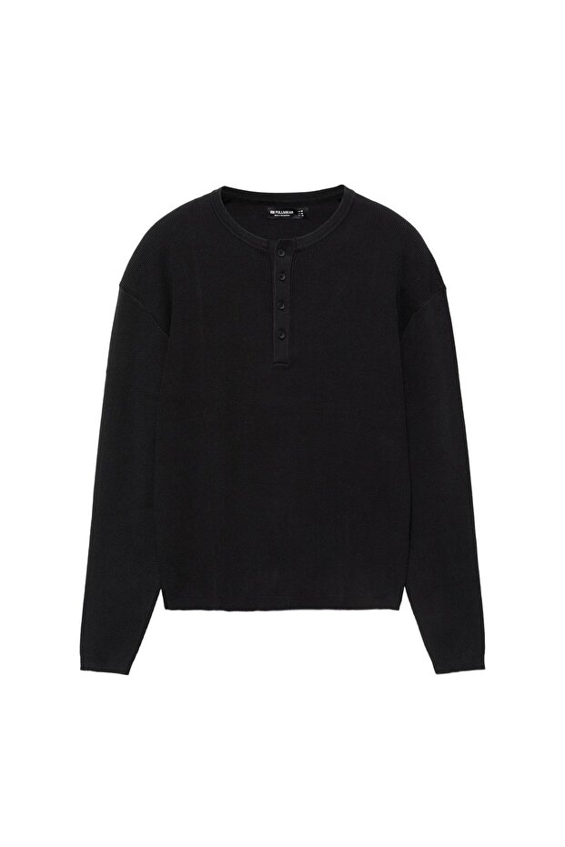 Düğmeli yaka tişört - 3