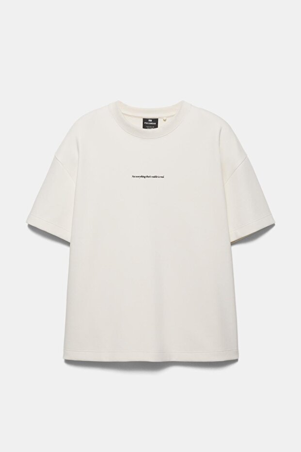 Kısa kollu yazılı sweatshirt - 6