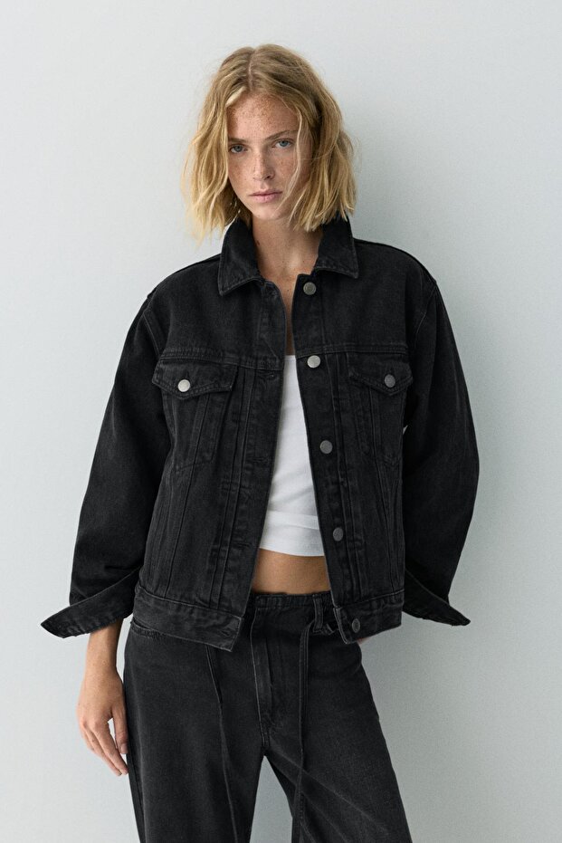 Denim trucker ceket - 2