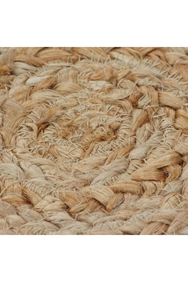 Jute Rug with Patterned , 150 cm round - 5