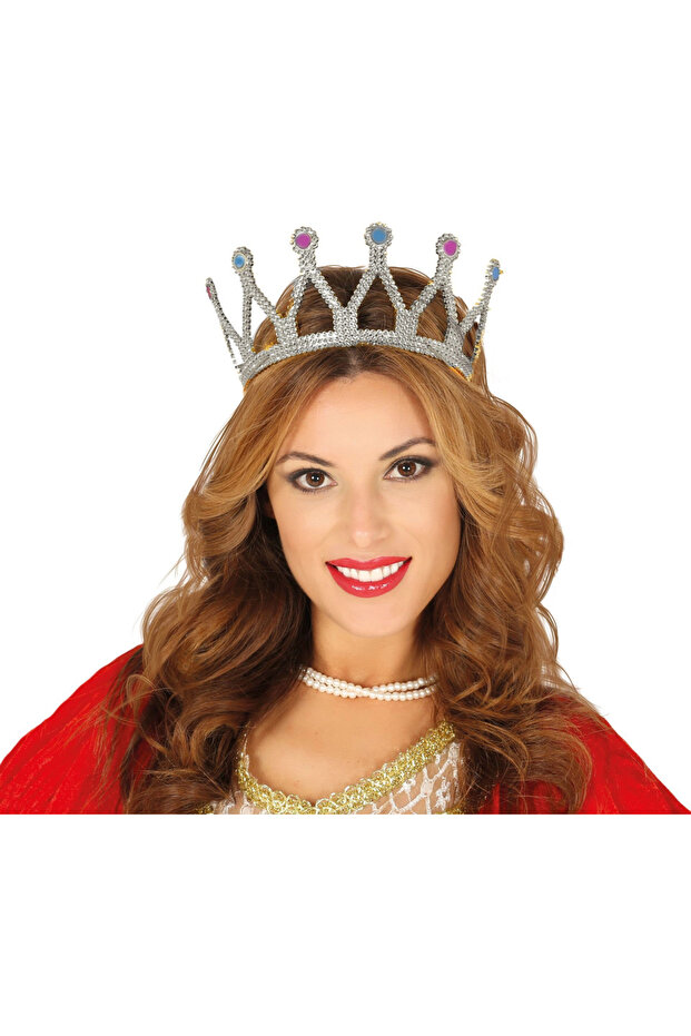 تاج الأميرة الملكية الفضي من العصور الوسطى بتصميم عصر النهضة