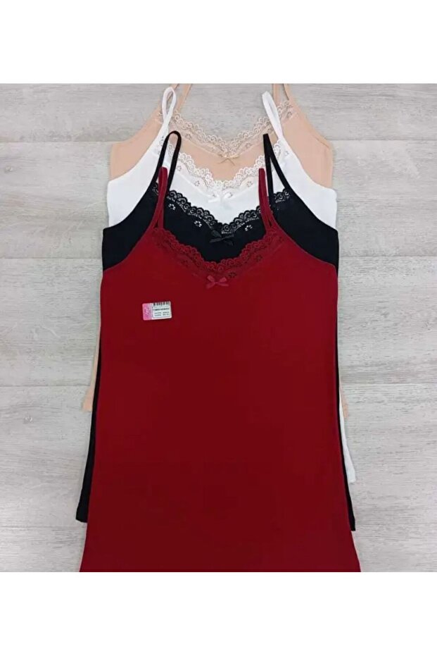 قميص داخلي لاسي ليكرا 4 قطع - 5