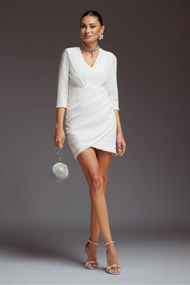 Rochie Violeta alba - 1