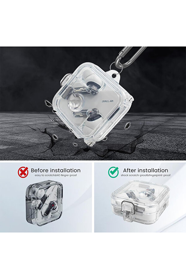 غطاء حماية آمن للأذنين (2) شفاف - 5