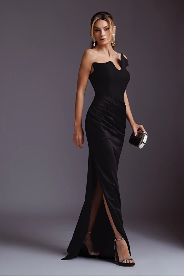 Rochie lunga Maja neagra - 4