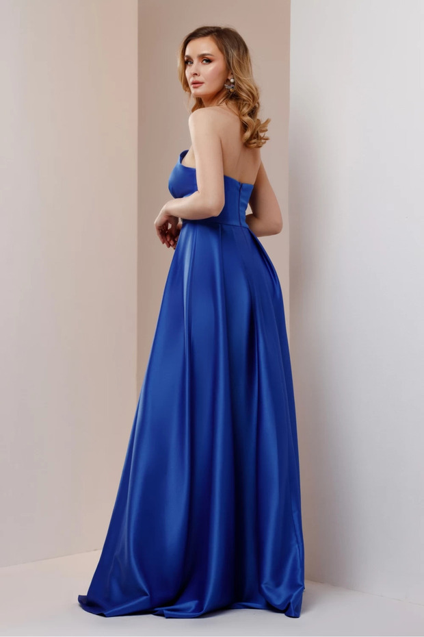Rochie lunga Caterine albastra - 6