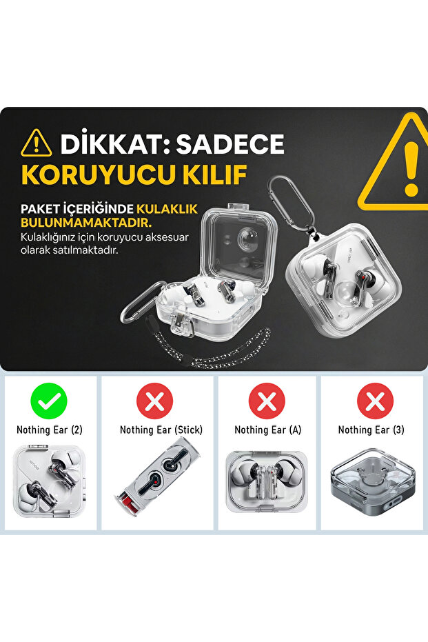 غطاء حماية آمن للأذنين (2) شفاف - 3