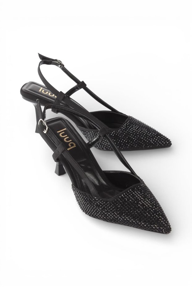 Chara Stoned Women's Evening Dress Heeled Shoes