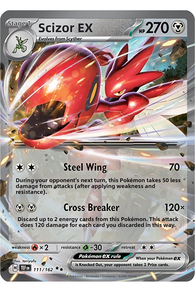 Scizor Ex # 111 Pokemon Temporal Forces