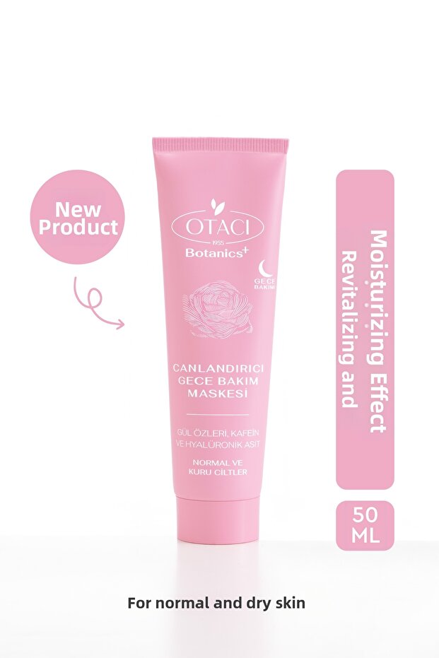 Botanics + Revitalizing Night Care Mask - Rose Extracts and Hyaluronic Acid