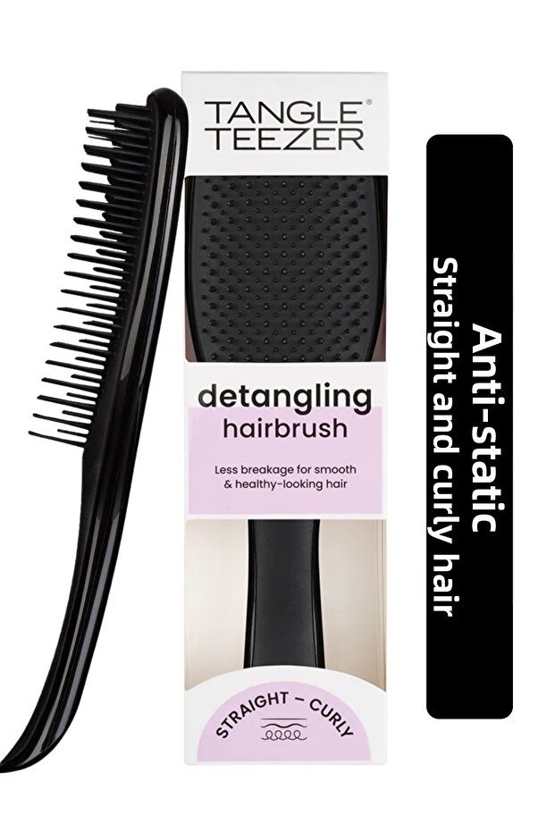 Wet Detangler Black Hair Brush And Comb