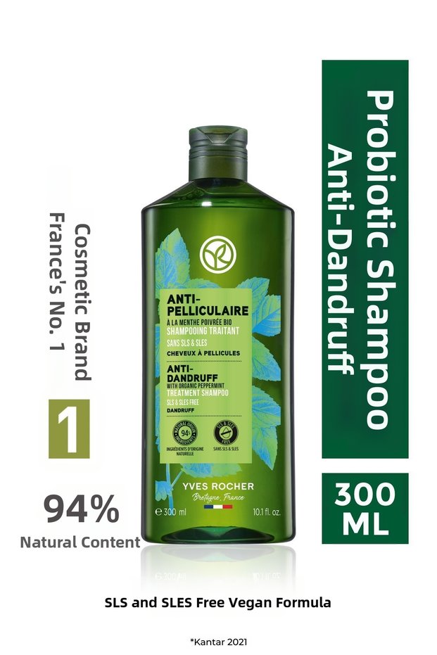 Vegan Anti-Dandruff Soothing Prebiotic Salt-Free Shampoo 300 ml Naifkozmetik28