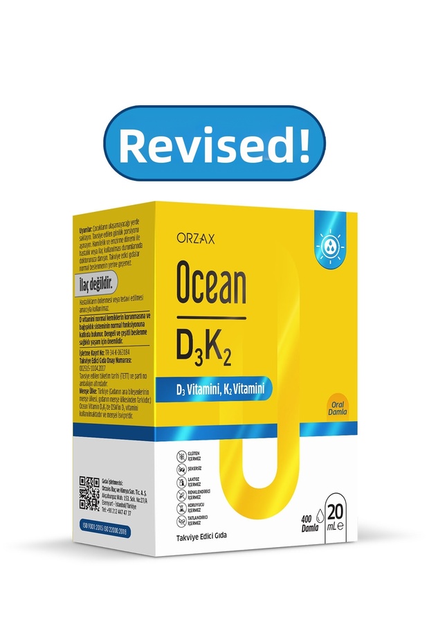 Orzax D3K2 20ml Drops - 2