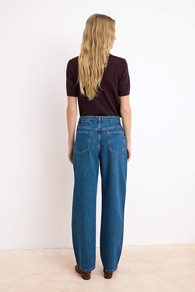 Mavi Normal Bel 100% Pamuk Barrel Jeans TWOSS26JE00140 - 5