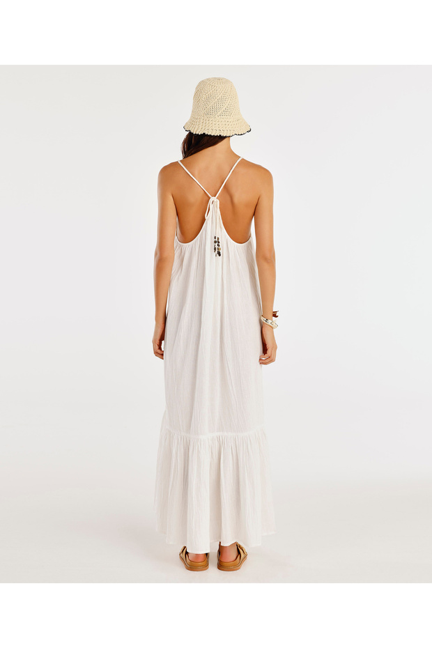 Askılı Maxi Elbise - 5