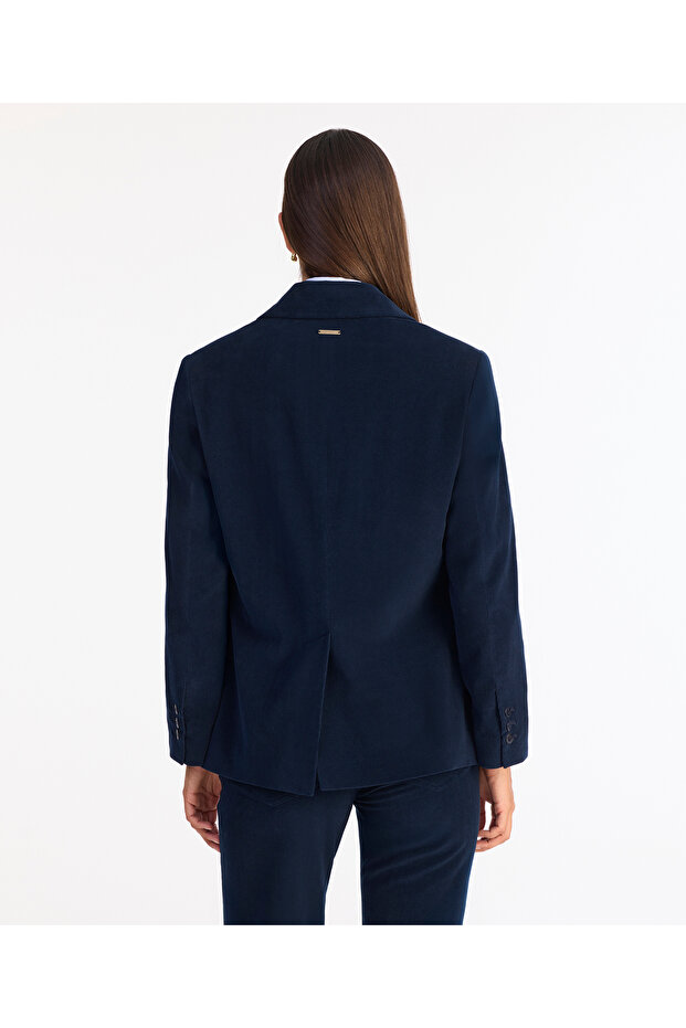 سترة عادية بياقة وأكمام طويلة - 5