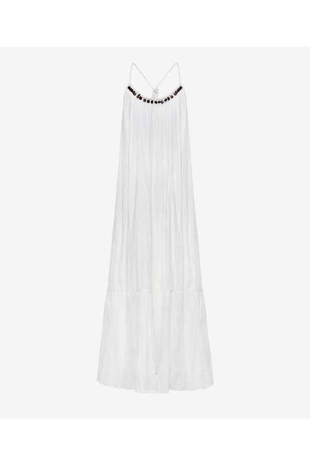 Askılı Maxi Elbise - 6