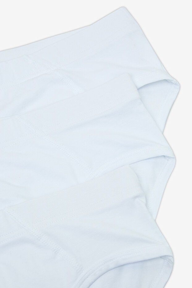 Erkek Basic Tape White 3lü Slip - 2