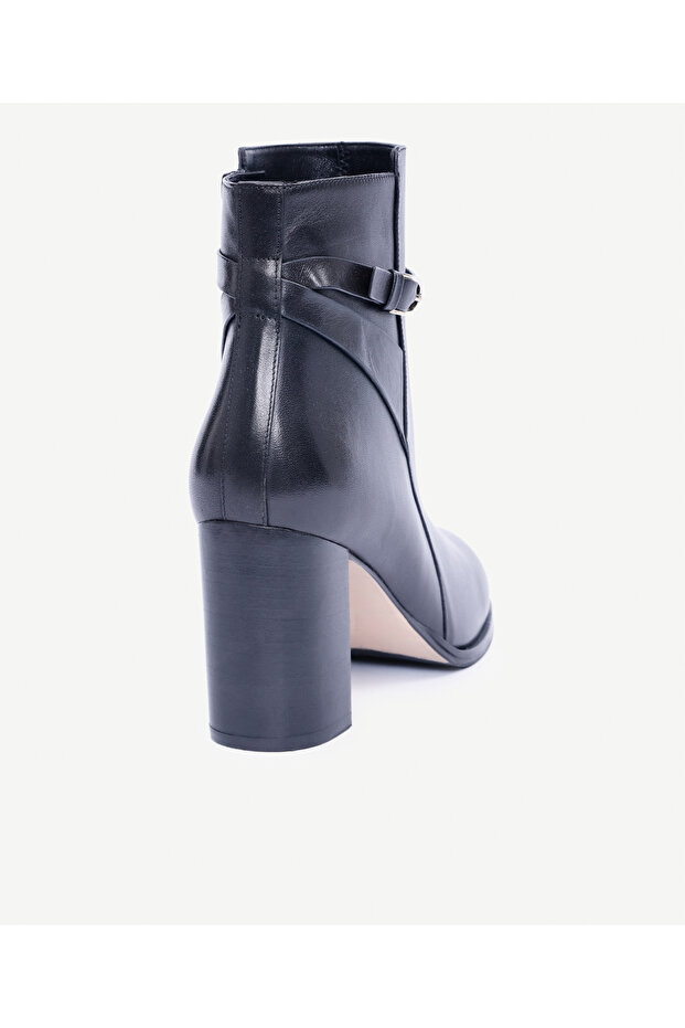 Topuklu Deri Bot - 3