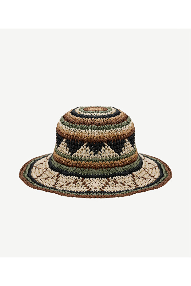 قبعة اقتران منقوشة عرقيًا - 1