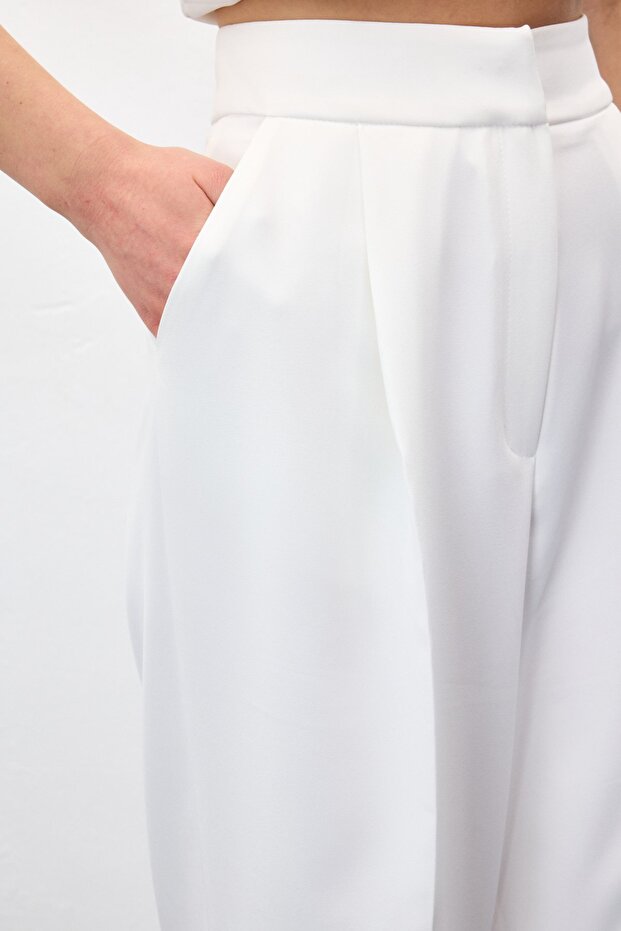 Sofia Palazzo Pants - Ecru - 6