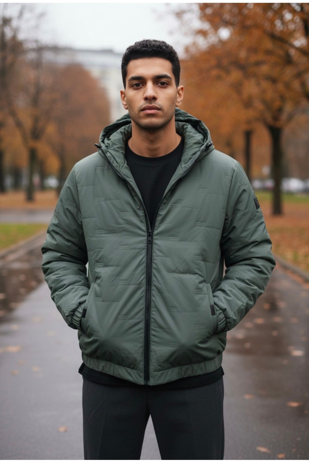 h3..Kapitone Erkek Mont - 1