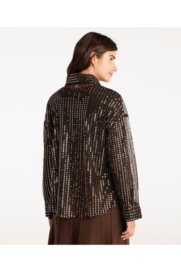 Payetli Gömlek - 5