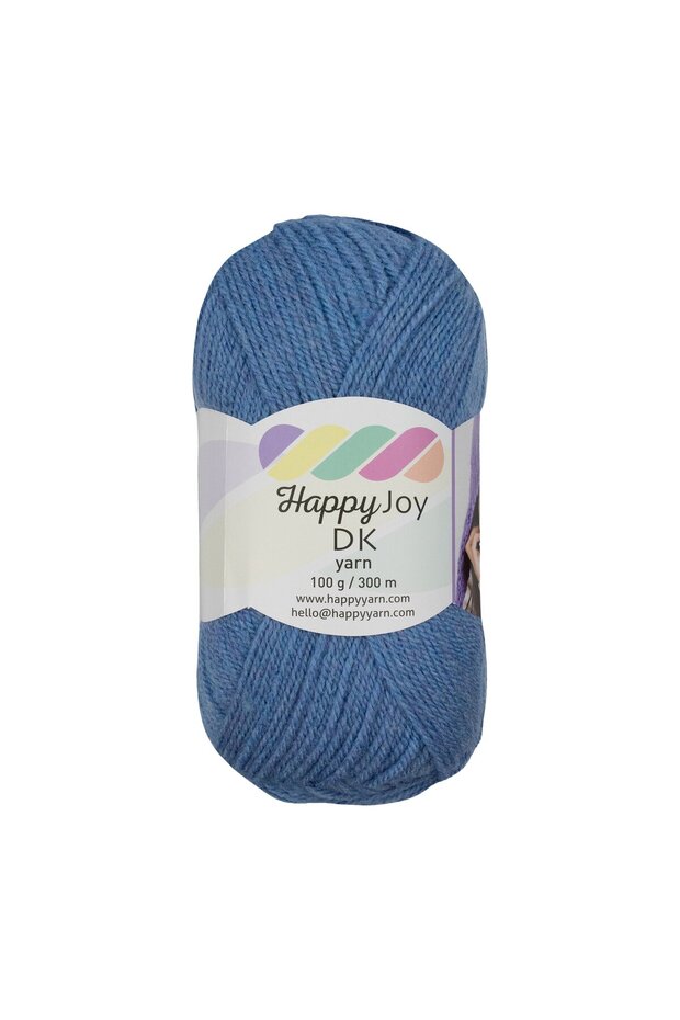 Kürkçü Han Happy Joy 100gr 300m El Örgü İpi İndigo Mavisi HYJ14