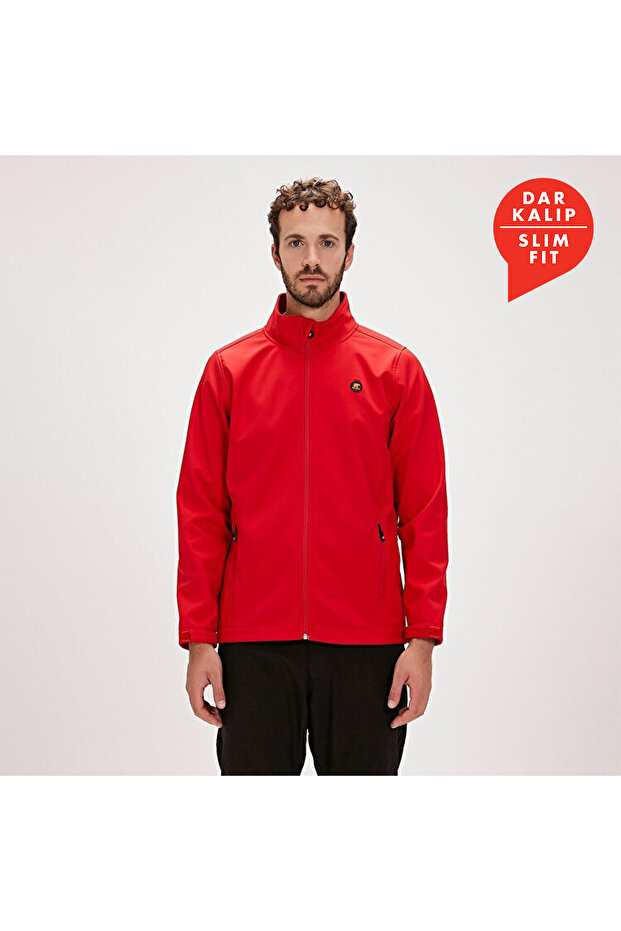 سترة كونش سوفتشيل للرجال باللون الأحمر - 1