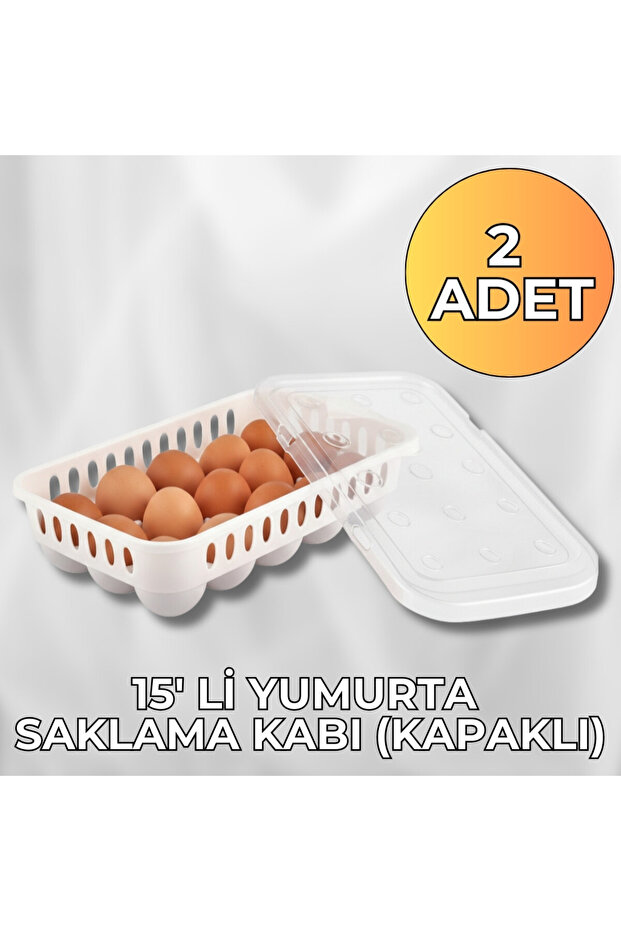 Egg Storage Container 15 Pieces 2 Pieces, Sterile Egg Bowl, Lid Egg Organizer