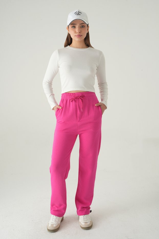 Fuchsia Waist Tie-Up Tracksuit 1600