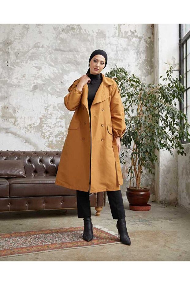 Trenci Hijab Camel - 4