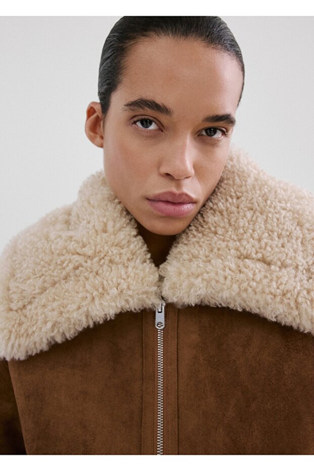 Çift taraflı kürk ceket - 7