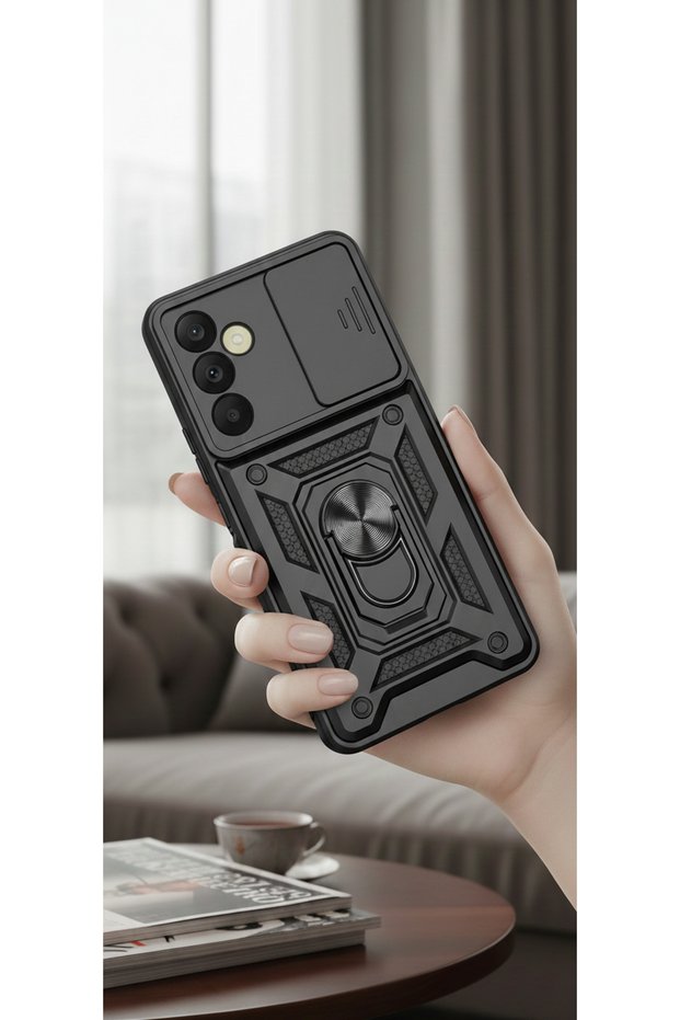 Samsung Galaxy A26 Case Magnetic Stand Sliding Camera Protection Tank Cover