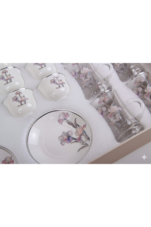 طقم فناجيل قهوة وكاسات شاي - 3