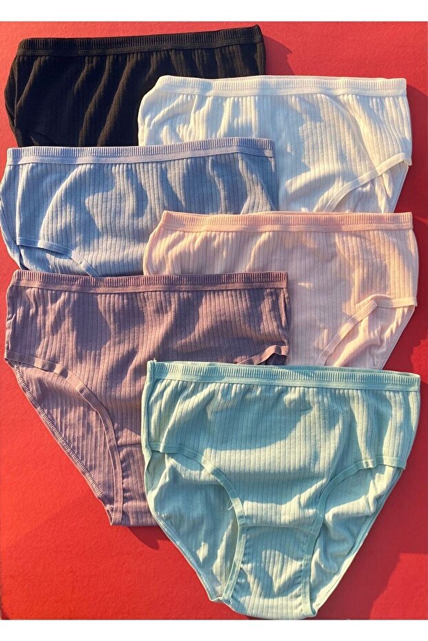 Cotton Rib 6-Piece Women's Panties