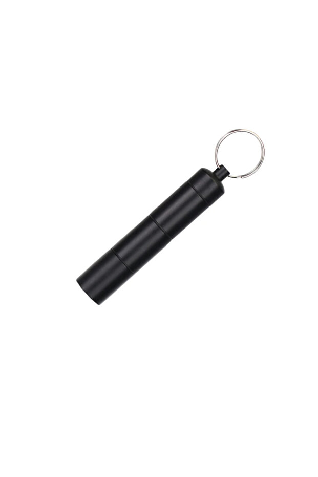 1pc-black Mini Portable Aluminum Waterproof Pill Box Shell Sealed 3-hour Grid One Day Organizer Tabl