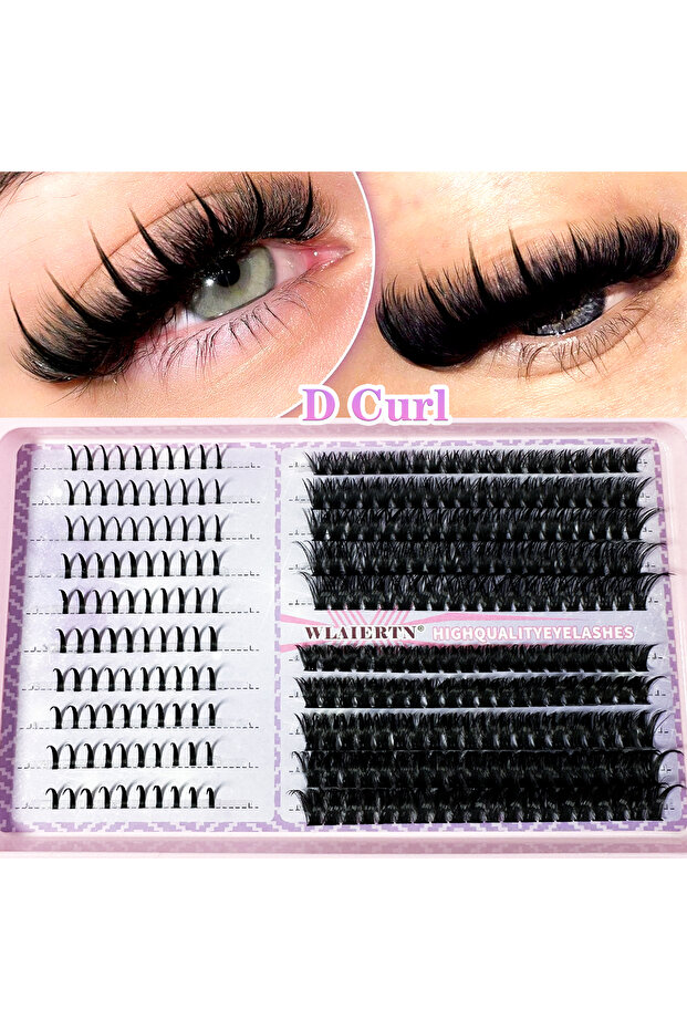 مجموعة تمديد الرموش MIX 0.07mm D Spikes80D100D، رموش فردية ثلاثية الأبعاد، مجموعات رموش كثيفة D-