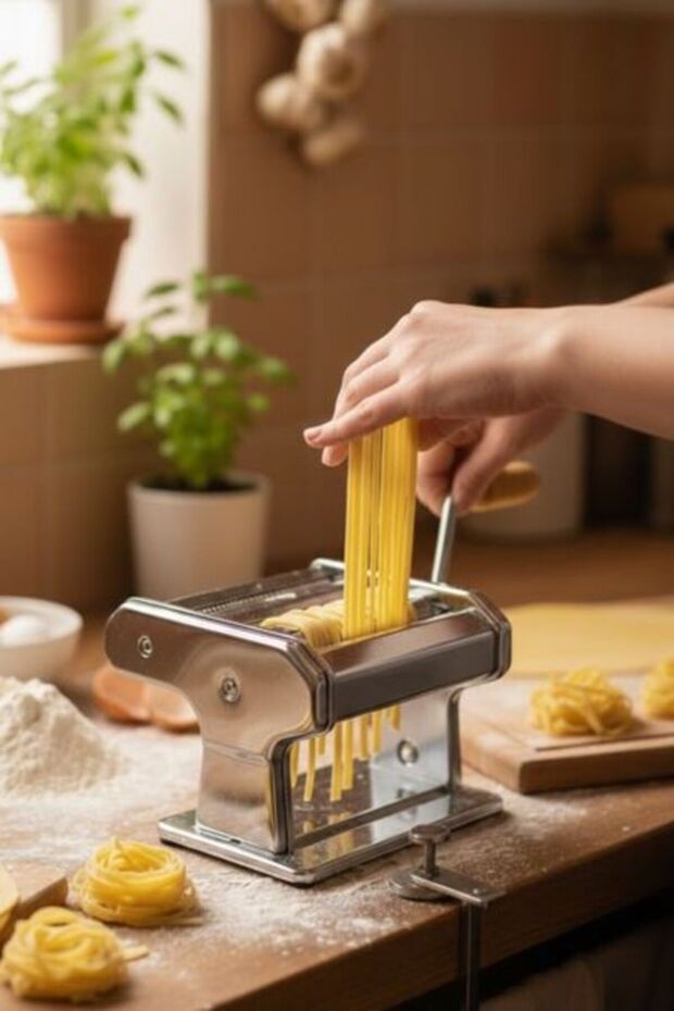 Noodle Pasta 3-Function Dough Cutting and Ravioli Rolling Machine - 3