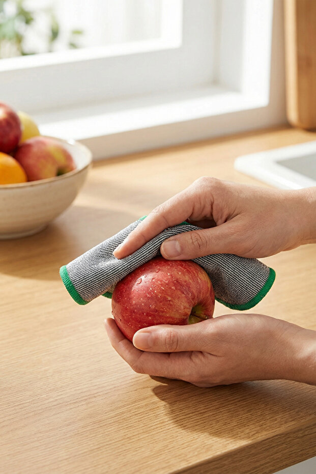 Twino 6 Prç Deneyim Seti Microfiber Zor Kir Temizlik Mutfak Banyo Bulaşık Teli Temizleme Ovma Bezi - 6