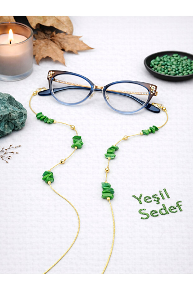 Natural Jade Stone Glasses Cord / Chain