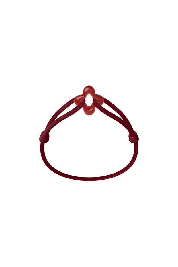 Red Clover Cord Bracelet