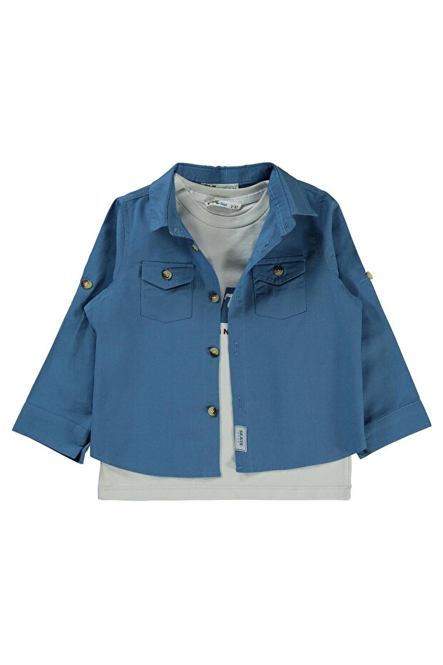 Boy's T-Shirt 2-5 Years Indigo