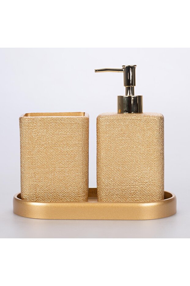 Linen Banyo Seti Altın - 5