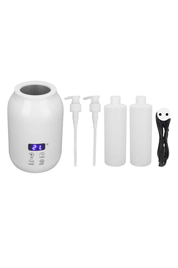 EU Single Bottle Massage Oil Heater Massage Oil Heater LED Display Touch Control Temperature Adjust