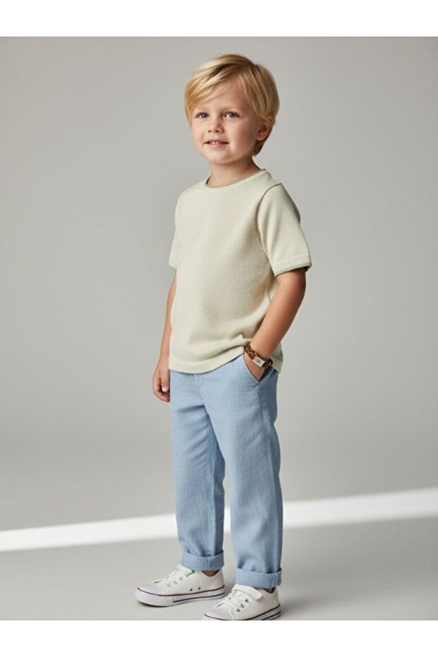 Boy's Basic Half Sleeve Knitwear - 3