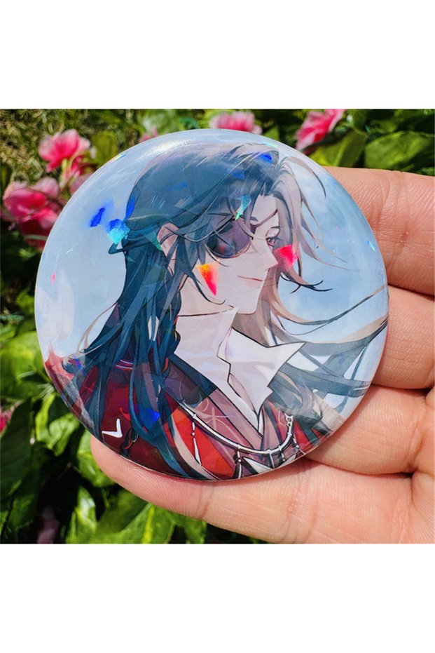 58mm 2 58mm Anime Heaven Official's Blessing Xie Lian San Lang Hua Cheng Cosplay COSTUME Badge Pin