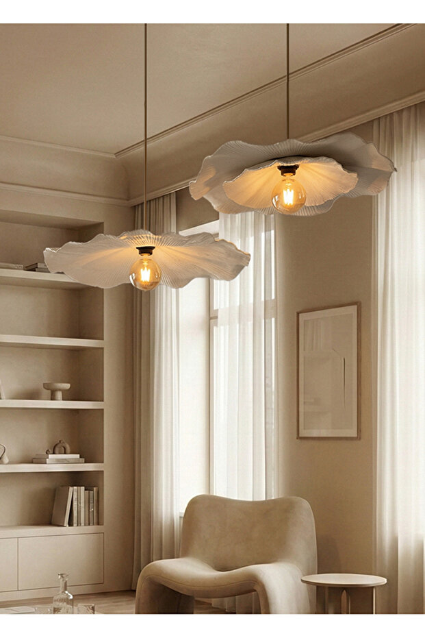 2'li Modern Avf İki Katlı Sarkıt Avize & 60 cm Avize - 3